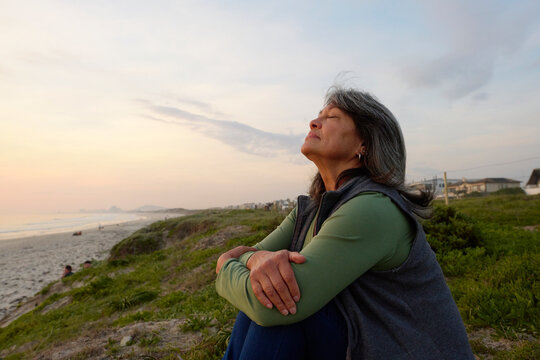 outdoor meditate and relax