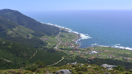 The village of Oia, in Galicia, on the Portuguese coastal route to Santiago de Compostela, on the shores of the Atlantic Ocean. © Delfim Sa Neiva