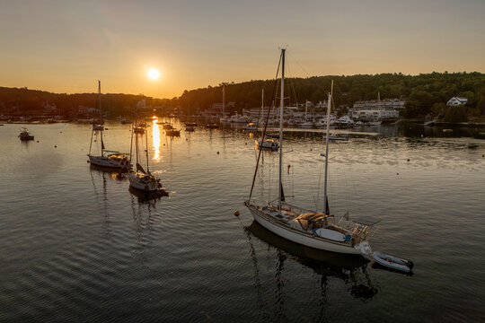 Sailboat Boothbay Harbour