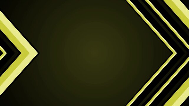 Dark background with layered chevron arrows pointing right minimalist geometric abstract design animation
