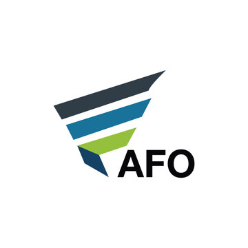 AFO letter logo design on white background. Creative  modern AFO letter logo design. Vector design.