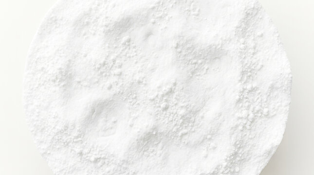 White Powder Texture Background with Fine Flour Clumps and Abstract Cosmetic Mineral Dust Surface