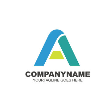 A striking corporate logo design featuring geometric shapes and vibrant colors that symbolize growth and upward movement, ideal for financial or investment firms.