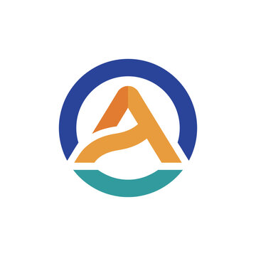 This modern abstract logo uses geometric forms and vibrant colors to create a unique design, suitable for various businesses seeking a contemporary and creative identity.
