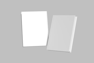 Fototapeta premium Book Hard Cover Blank Mockup