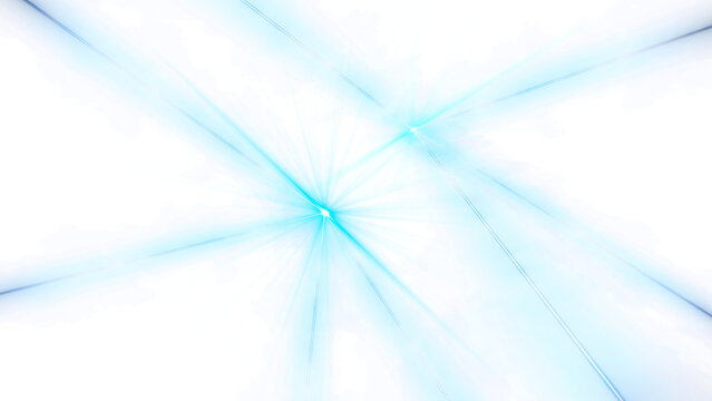 Blue neon laser beams shooting light show effect on transparent background. For concert stages, edm music events, party, disco, pub, gaming, and science fiction movie effects.