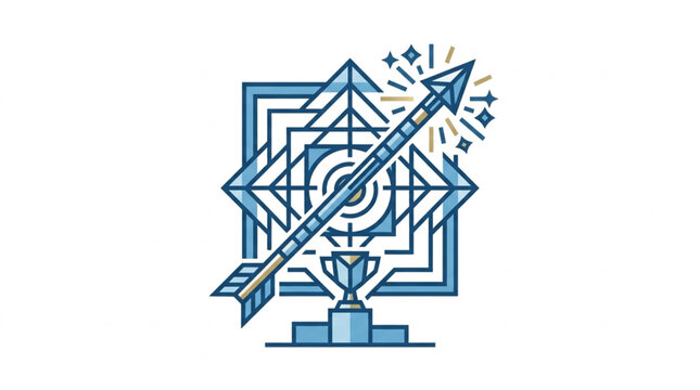 Geometric Innovation Vector Diagram.