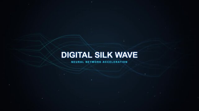Abstract Digital Silk Wave Motion Graphic with Flowing Lines