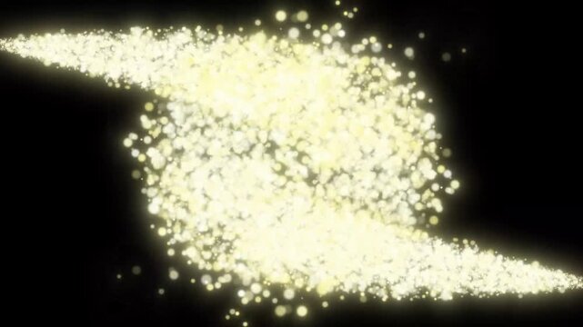 Magical golden glitter trail sparkles animation, magic dust and pixie dust path, glittering star lines, fairy dust wand glitter stars trail, glitter confetti trail on black screen, 4k