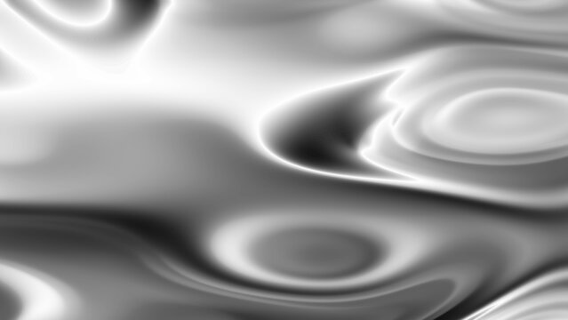 Silver Chrome Liquid Marble Abstract Background