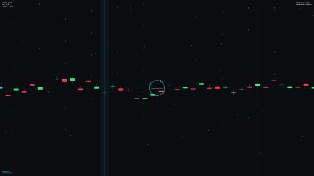 Automated Trading Algorithm Pulse Abstract Digital Financial Market Data
