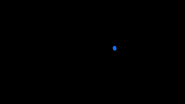 Animation of spinning load icon on transparent background