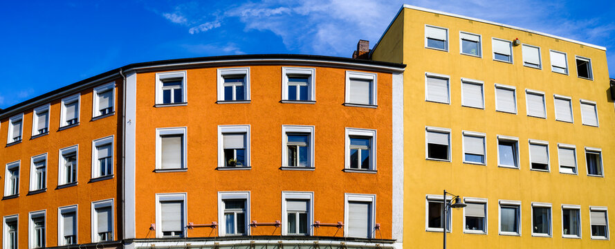 typical apartment house in austria
