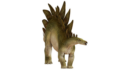 Realistic 3D rendering of a Stegosaurus © Ilie