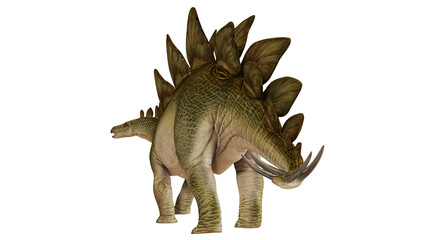 Realistic rendering of a Stegosaurus dinosaur © Ilie