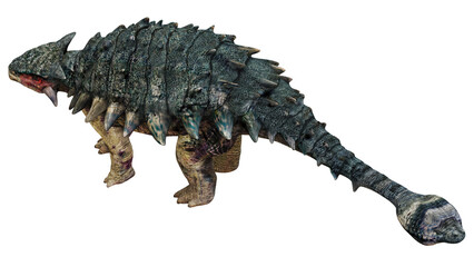 Detailed 3D rendering of an armored dinosaur © Ilie