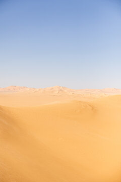 Sweeping Sand Dune Ridge in the Sahara