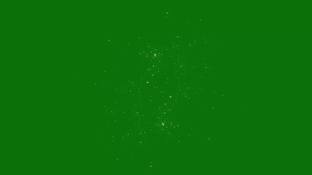 4k Magic glitter sparkle trail, fast glittering star lines, fairy dust wand shimmer transition on green screen, Dual white particle swirl circular motion effect particles magic light sparkle.