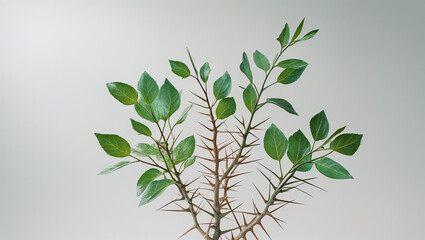 Fototapeta premium medicinal herb plant isolated on white background