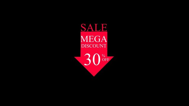 Sale, discount and offer labels with alpha channel. 