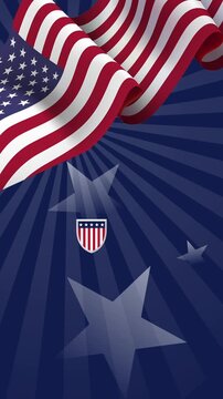 Independence day story animated background. 9:16