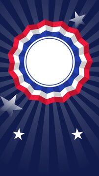 Independence day story animated background. 9:16