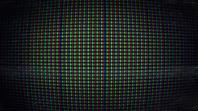 Retro television screen effect