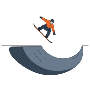 Exciting Snowboarder Launches Mid-Air With Dynamic Trick Over Halfpipe