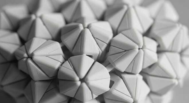 Abstract Geometric Origami Pattern Macro