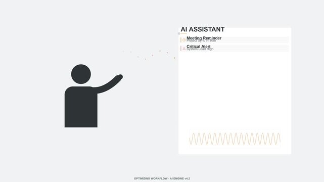 Artificial Intelligence Personal Assistant Workflow Animation