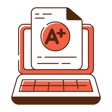 Editable design icon of A+ grade

