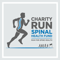 Obraz premium Sporting Event For Spinal Health Awareness And Fundraising