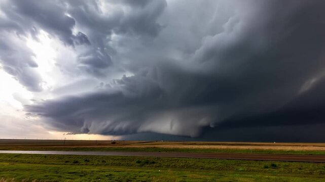 Impacts of Climate Change. El Ni&ntilde;o, the environment, rising global temperatures. Pollution and devastating storms featuring tornadoes and strong winds. Uncontrolled weather. Time Lapse.