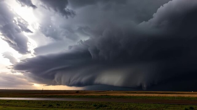 Impacts of Climate Change. El Ni&ntilde;o, the environment, rising global temperatures. Pollution and devastating storms featuring tornadoes and strong winds. Uncontrolled weather. Time Lapse.