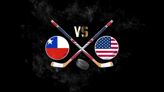 Chile vs United States International Hockey Championship Illustration
