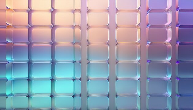 transparent 3d glass tiles abstract pastel gradient glassmorphism background