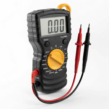 multimeter on white background