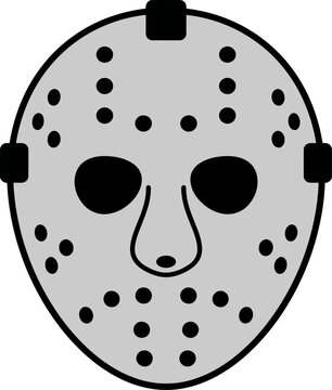 Hockey goalie mask icon