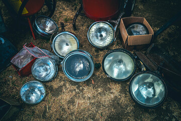 close up of old car lights © Evgeny