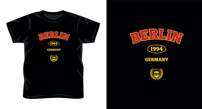 Berlin germany 1994 retro souvenir t-shirt graphic design