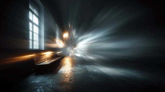 Deceleration - Slowing abstract movement, conceptual pause, visual reduction in energy, dynamic calming forms, minimalistic composition, expressive symbolic restraint.
