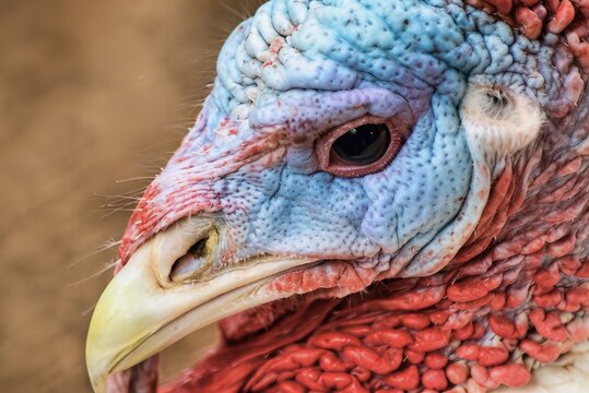 turkey head close up