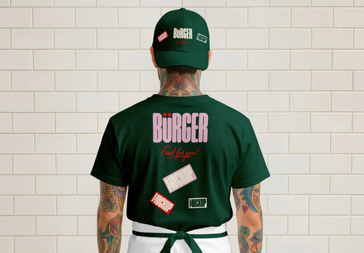T-Shirt Back PSD Mockup