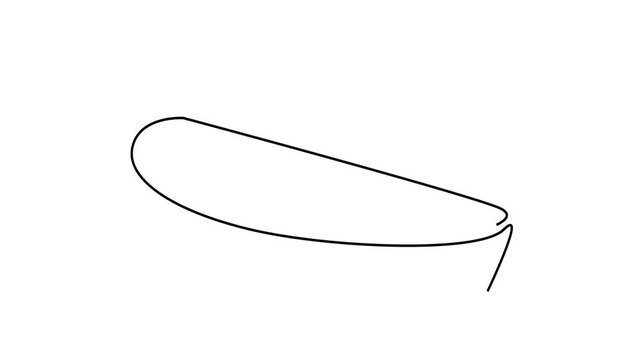 wooden boat sail object lake sea sign line art 2d video motion