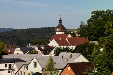 Zabytkowa starówka w miasteczku Stromberk Czechy © kubikactive