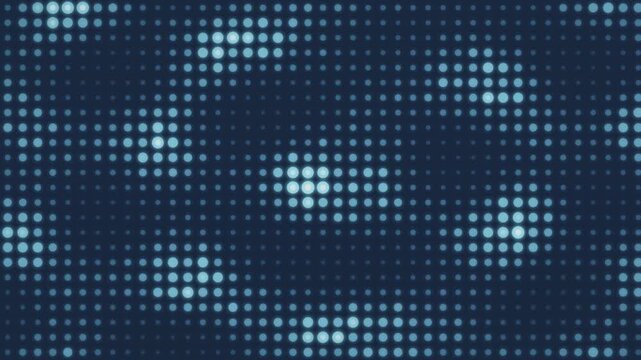 Glowing dot matrix grid pulsing traveling waves seamless loop in rich navy tones 2