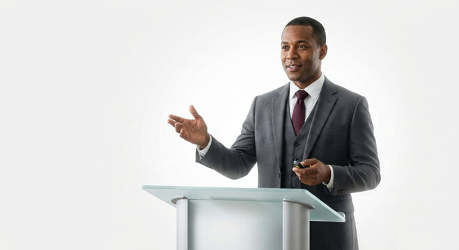 Professional delivering workplace training presentation