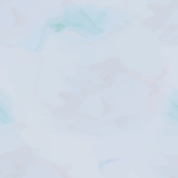 Blue Marble Vector Ink. Water Seamless Template. Sea Marble Pattern. Alcohol Ink Background. Shiny Water Color