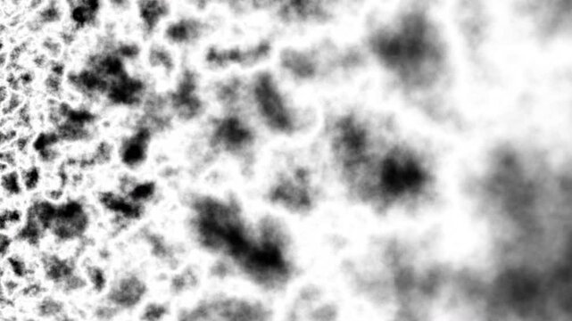 Abstract black and white turbulent flowing animated noise texture map background seamless loop high quality
