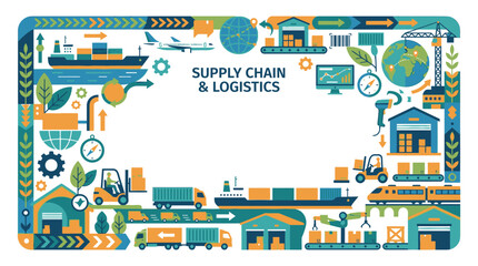 Obraz premium Global logistics and transport concept
